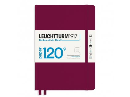 teckovany zapisnik leuchtturm1917 edition 120g medium a5 port red