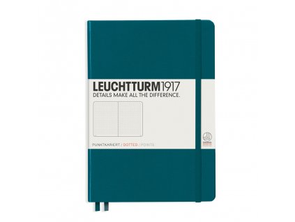 teckovany zapisnik leuchtturm1917 medium a5 pacific green