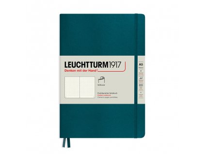 teckovany zapisnik leuchtturm1917 medium a5 softcover pacific green 2