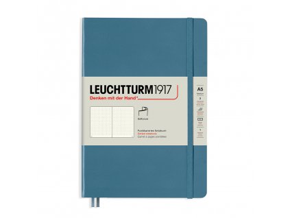 teckovany zapisnik leuchtturm1917 medium softcover stone blue