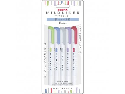 zvyraznovace zebra mildliner highlighters cool 1