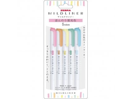 zvyraznovace zebra mildliner highlighters fluorescent 1