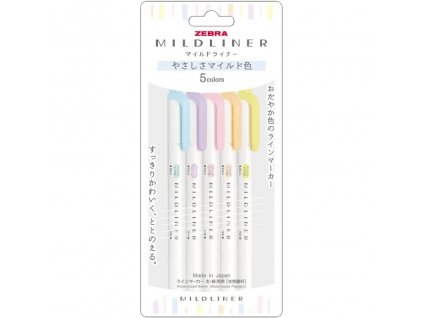 zvyraznovace zebra mildliner highlighters gentle 1