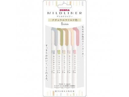 zvyraznovace zebra mildliner highlighters natural 1