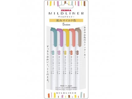 zvyraznovace zebra mildliner highlighters warm 1