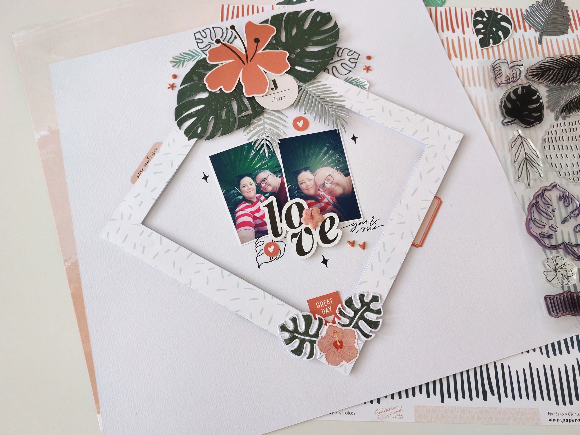 Jak využít velký rámeček na scrapbookové stránce