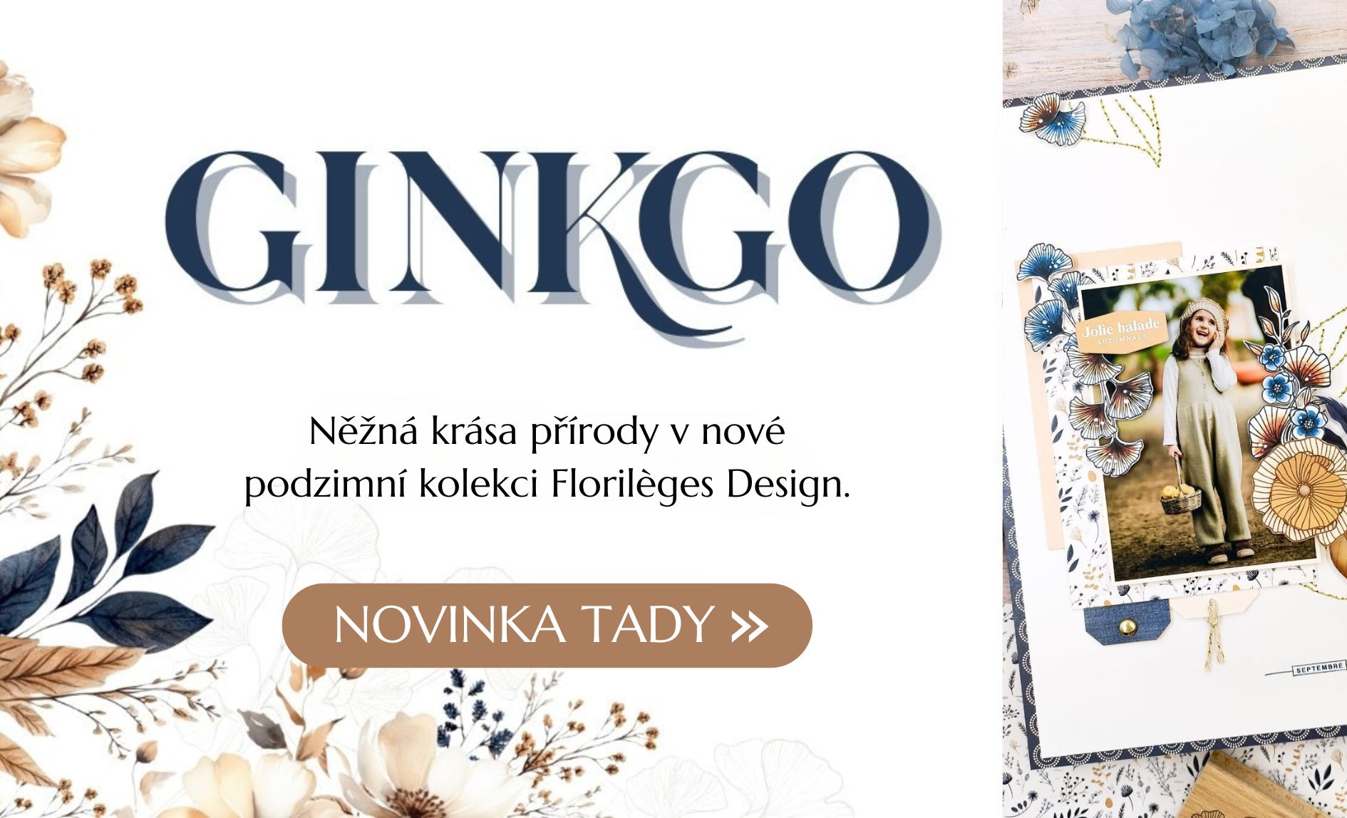 Podzimní kreativní sada na tvoření - Ginkgo