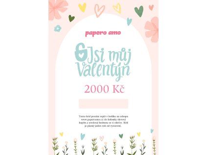 darkovy poukaz valentyn 2000