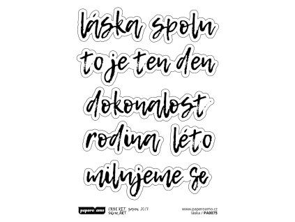 12522 samolepky dokonalost laska