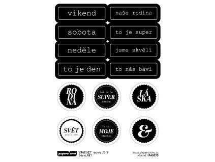 12576 samolepky dokonalost vikend