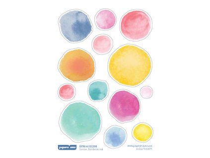 13059 samolepky barevna kola