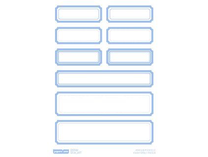 13188 samolepky stitky modre