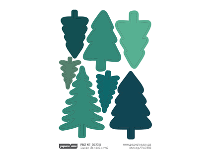 13323 samolepky na ceste stromy