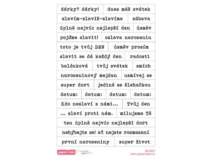 15075 samolepky narozeniny darky darky