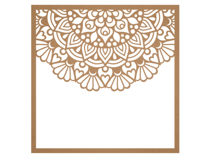 vysekova ctvrtka mandala kraft