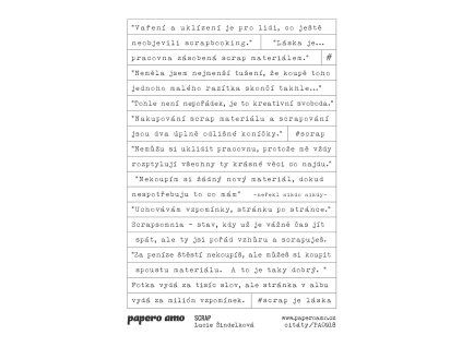 SCRAP samolepky papir 1