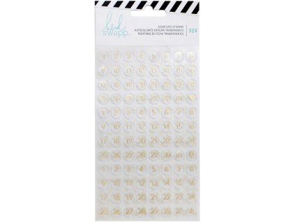 35556 sada pruhlednych samolepek memory planner zlata cisla