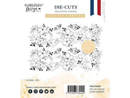 die cuts calques fleurs sublimes