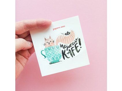 47039 samolepka ale nejdriv kafe