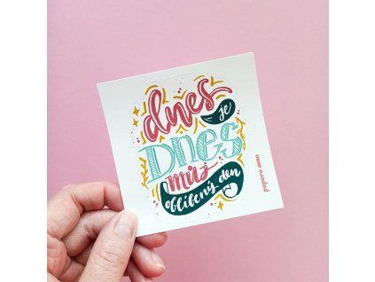 47084 samolepka dnes je dnes muj oblibeny den