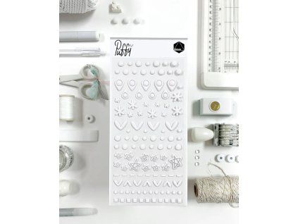 puffy penove 3D samolepky dunanon bile