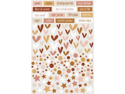 puffy penove samolepky srdicka