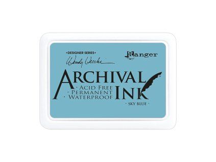 archival ink razitkovaci barva sky blue