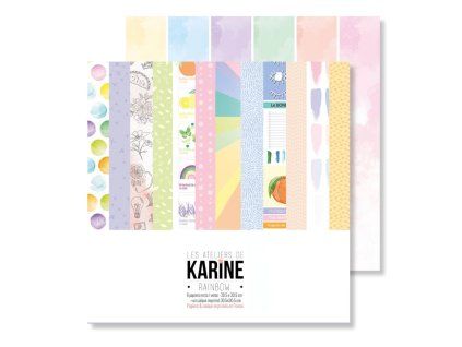 sada scrapbook papiru rainbow