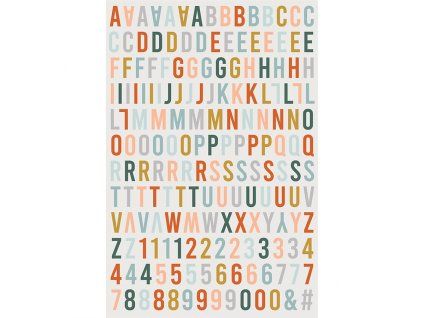 puffy samolepky abeceda
