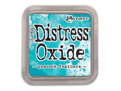 distress oxide tim peacock feathers