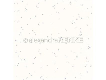 scrapbookovy papir alexandra renke srdicka modra