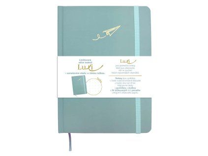 blok teckovany luxi modry