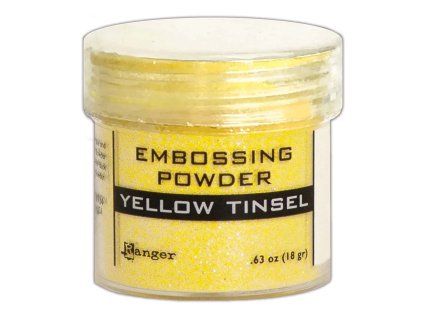 ranger embossovaci prasek yellow tinsel