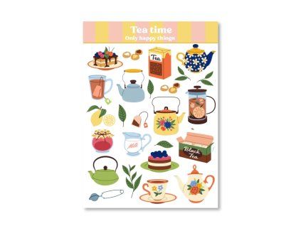 samolepky tea time