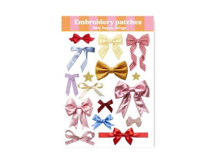 samolepky embroidery patches masle
