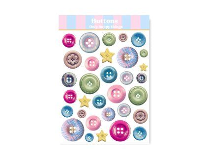 samolepky buttons knofliky