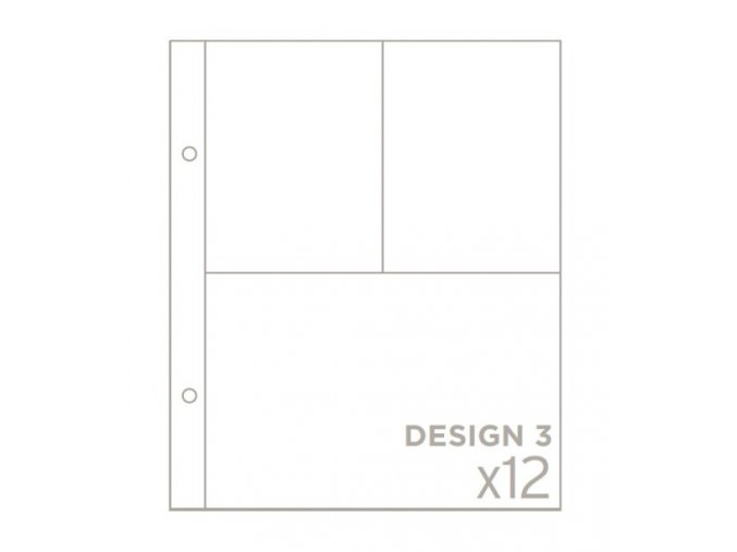 BECKY HIGGINS - náhradní kapsy do alba 6"X8" - DESIGN 3