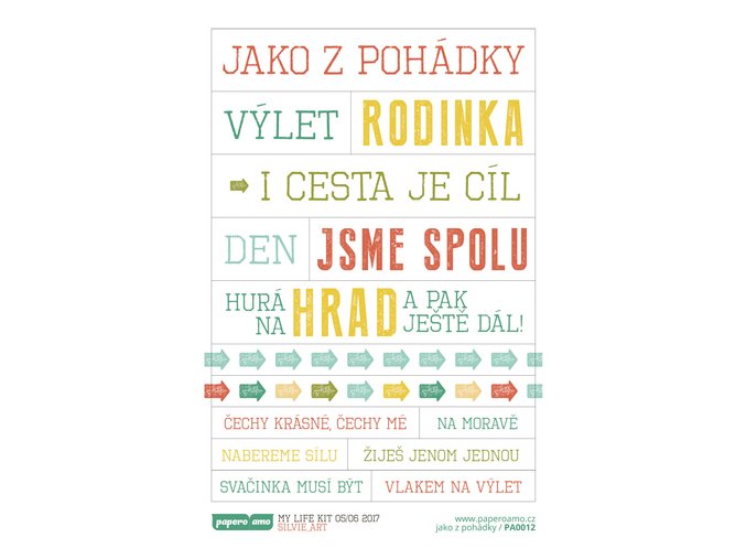 Samolepky - NA VÝLET / Jako z pohádky