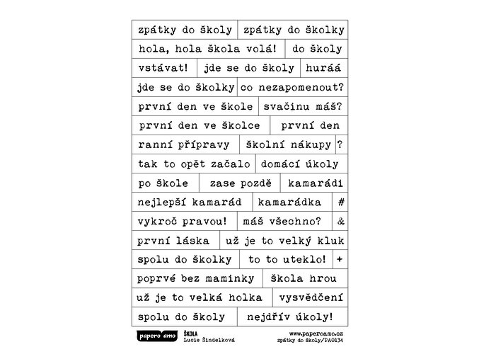 Samolepky - ŠKOLA / Zpátky do školy
