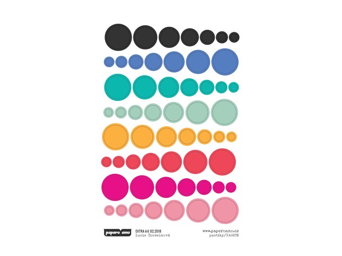 Samolepky - BAREVNÉ PUNTÍKY