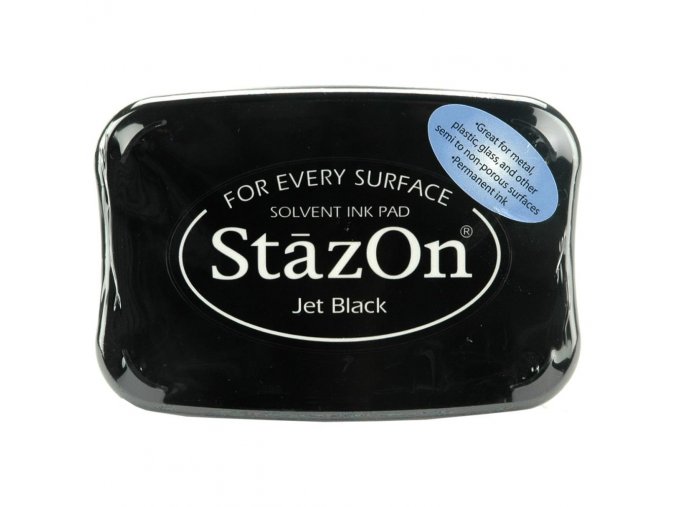 PERMANENTNÍ RAZÍTKOVACÍ BARVA Staz-On - Jet Black