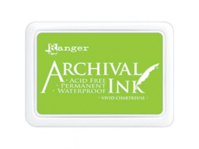 Razítkovací barva RANGER / Archival - VIVID CHARTREUSE