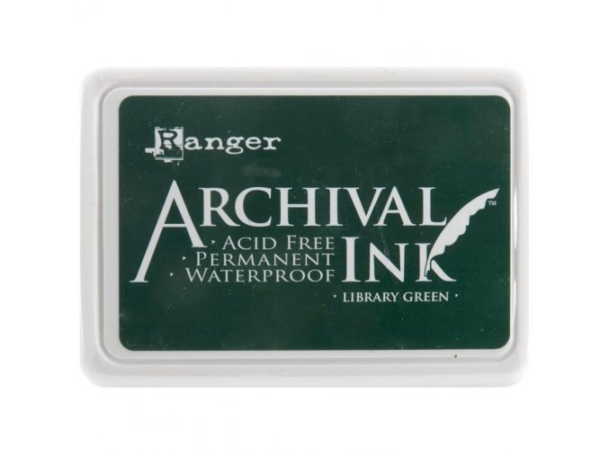 Razítkovací barva RANGER / Archival - LIBRARY GREEN