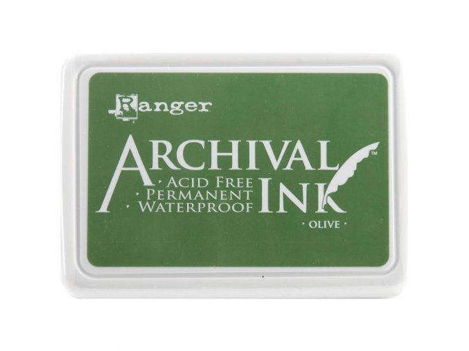Razítkovací barva RANGER / Archival - OLIVE