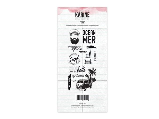 tampon clear long courrier surf les ateliers de karine