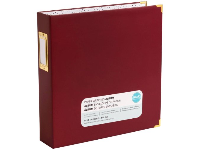 SCRAPBOOKOVÉ ALBUM PAPÍROVÉ 8.5"X11" - MAROON
