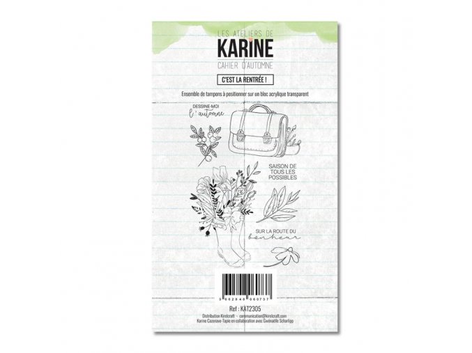 tampon transparent les ateliers de karine cahier d automne c est la rentree