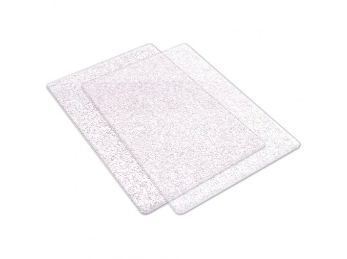 Sizzix plates for BIG SHOT carving machine - Silver Glitters