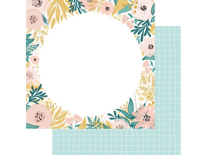 SCRAPBOOK-PAPIER - FRÜHLINGSGARTEN / #04 Fenster zum Garten