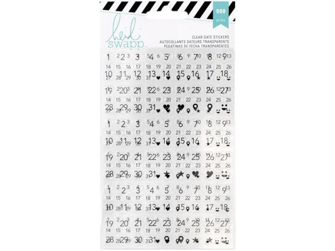 36072 sada pruhlednych samolepek memory planner cerna cisla